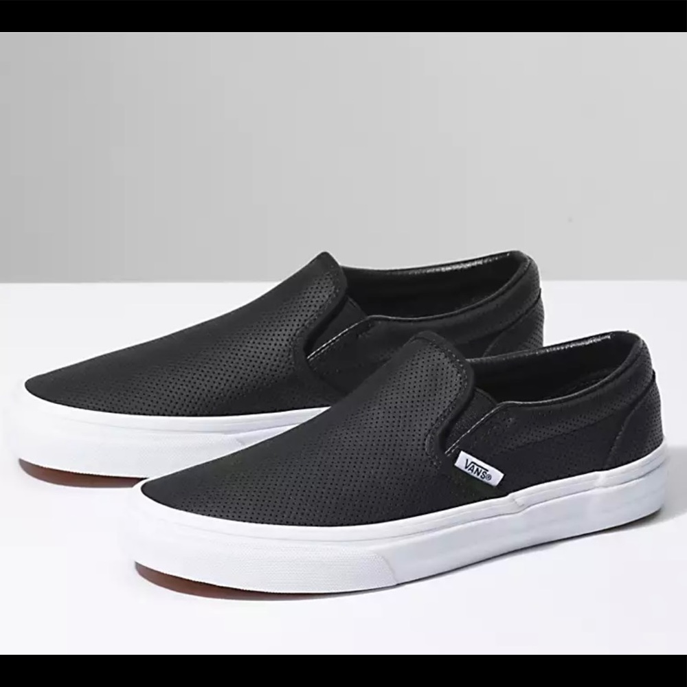 Vans Perforated Leather Slip-On. SIZE US W7. NEW WITH TAGS